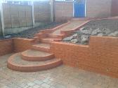 Bullnose steps and walls in Selly Oak.