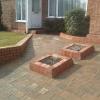 bullnose planters and block paving
