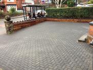 Charcoal block paving in Moseley.