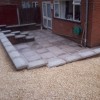 new patio,coping tops and garden stoned