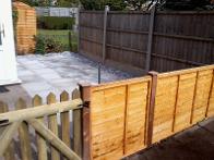 picket gate and 3 ft panels.