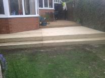 Extended decking in Bournville.