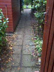 Clear old pathway in Shirley.