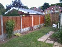 4 ft fence panels, gravel boards and concrete posts in longbridge.