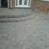 Silver haze random paving and bullnose steps in Kings Heath.