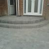 Silver haze block paving.