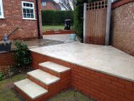 extended patios and walls in Bournville