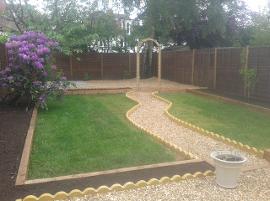 completed garden landscaping in Moseley.